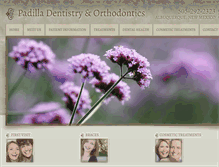 Tablet Screenshot of padilladental.com